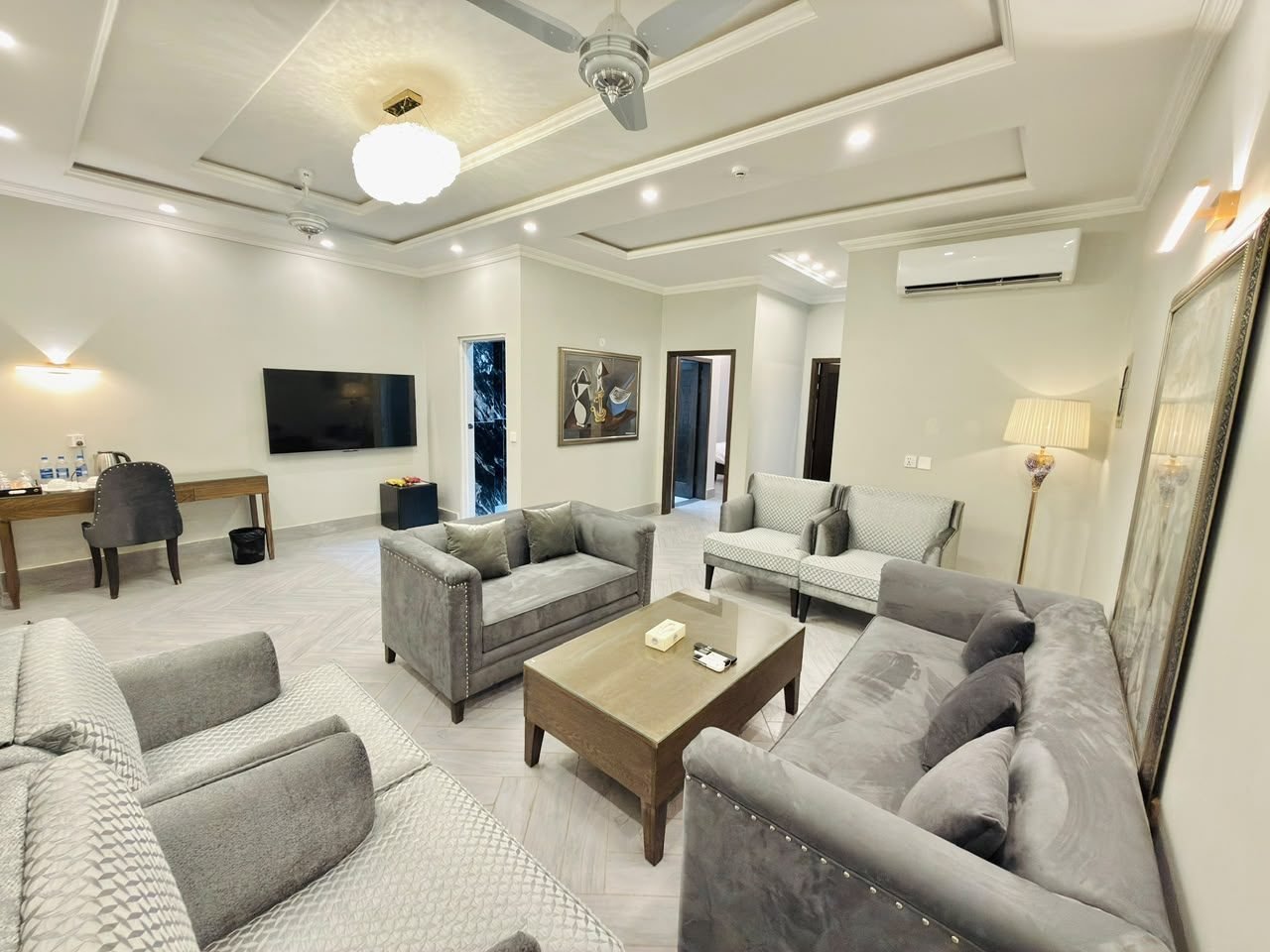 Executive Suite living room at Regency Suites Hotel, 48 Baloch Road, Gulberg III, Lahore